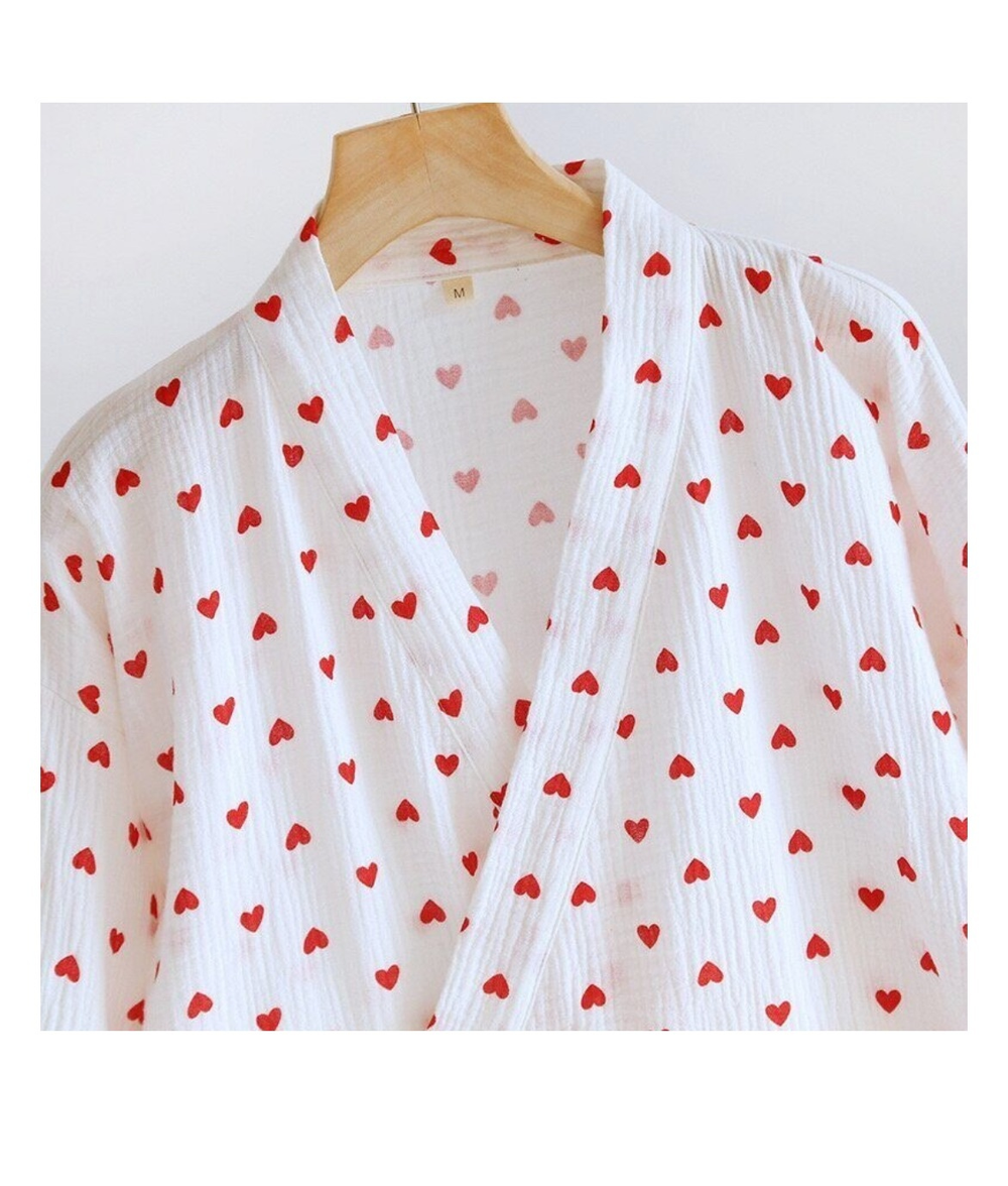 ДО МУСЛИН Халат СЕРДЕЧКИ