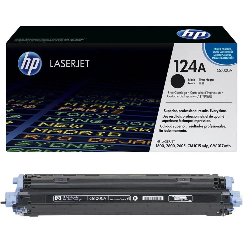 Картридж лазерный HP 124A Q6000A чер. для CLJ 1600/ 2600