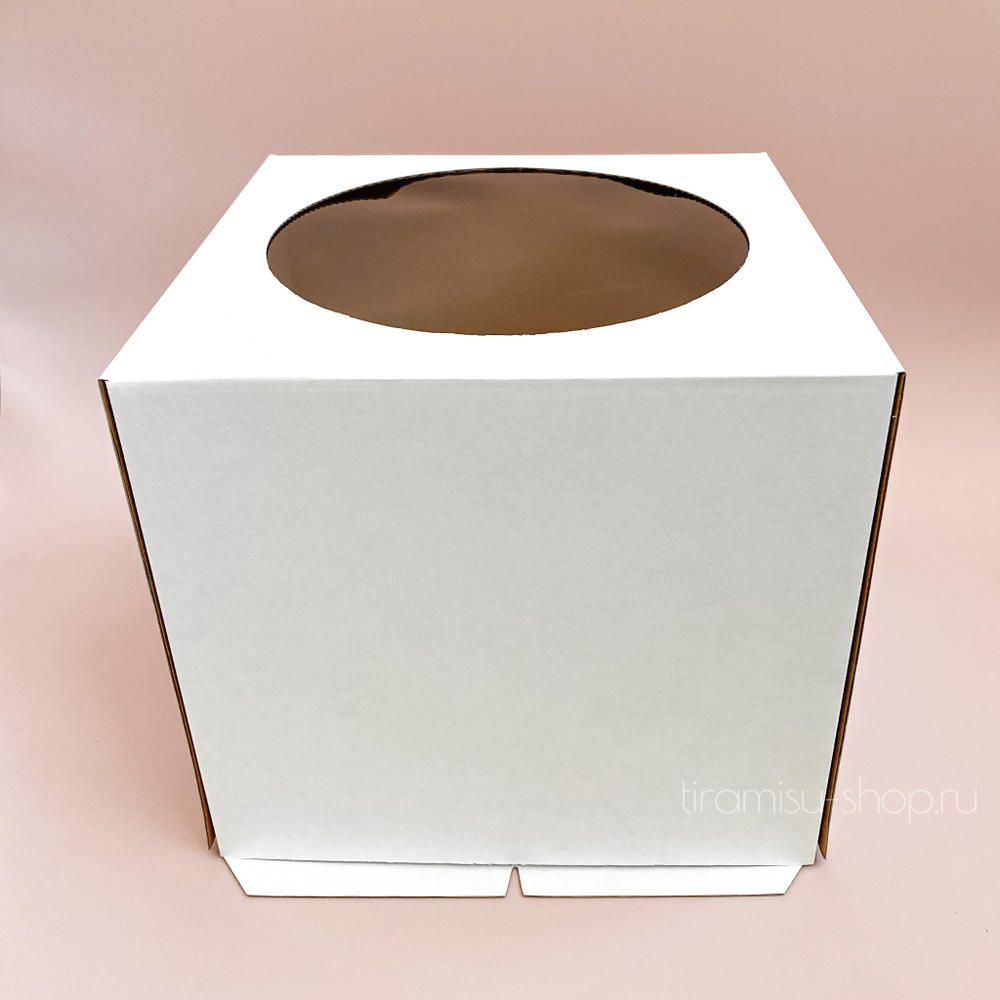 УЦЕНКА Коробка для торта с окном 24х24х22 см