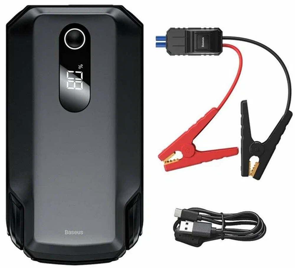 Пусковое устройство с компрессором Baseus Super Energy 2in1 Jump Starter 1000A Пусковое устройство с компрессором Baseus Super Energy 2in1 Jump Starter 1000A
