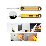 Мини ножовка OLFA по гипсокартону,полотно 95мм, нож AUTO LOCK с сегментированным лезвием 12,5мм,2в1