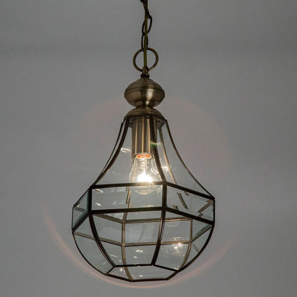 Citilux Гера-1 CL444110 Подвесной светильник витражный Бронза