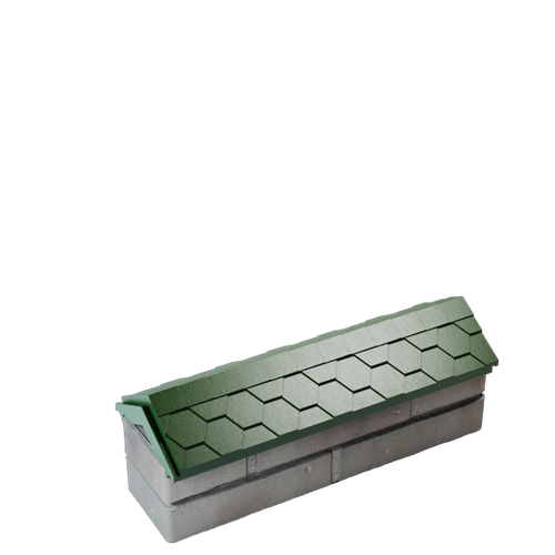 Парапет полимеркомпозитный Everest 130*510 (0,5 кирпич) зеленый