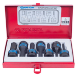 KING TONY (4407MP) Набор ударных торцевых насадок 1/2", HEX, 4-14 мм, 7 предметов