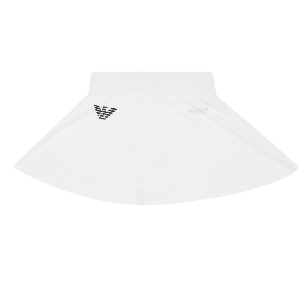 Детская теннисная юбка EA7 Girl Tennis Pro Classis - white
