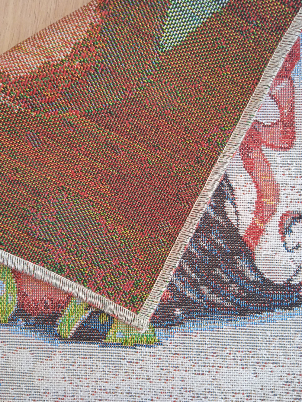 Набор декоративных гобеленовых салфеток Рябиновое чудо 4шт 25х25 см