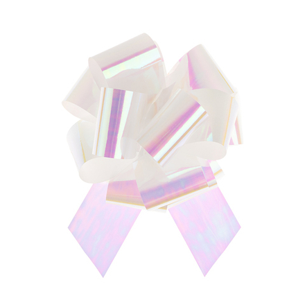 Бант Шар, Северное сияние, Белый, Хамелеон, 21 см.