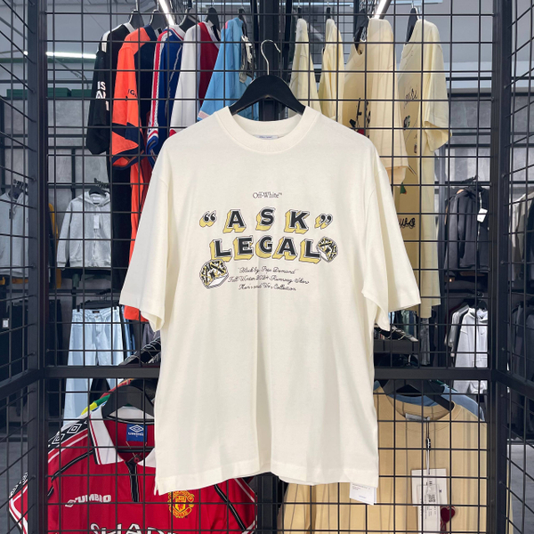 Футболка Off-White Ask Legal white