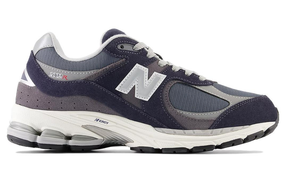 New Balance NB 2002R comfortable all-match fabric non-slip wear-resistant low-cut casual running shoes men's gray blue