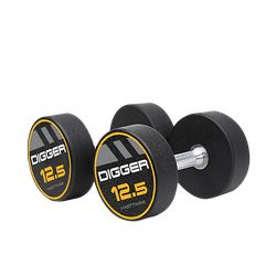 Комплект полиуретановых гантелей 10 пар от 2,5 до 25 кг Hasttings Digger HD51D4C-2,5-25