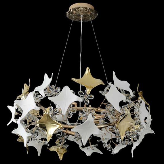 Подвесная люстра Crystal Lux LETISIA SP8 GOLD