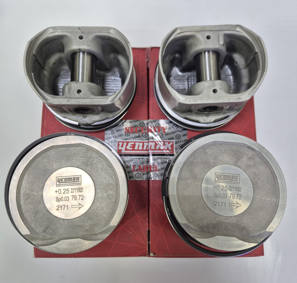 Поршни с кольцами K4M +0.25 Yenmak
