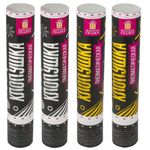 Хлопушка пневматическая 30 см "Прямоугольники" НАБОР 3+1 шт. В ПОДАРОК, фольга золото/серебро, ЗОЛОТАЯ СКАЗКА, 592085