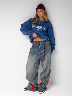 Свитшот оверсайз с принтом old money