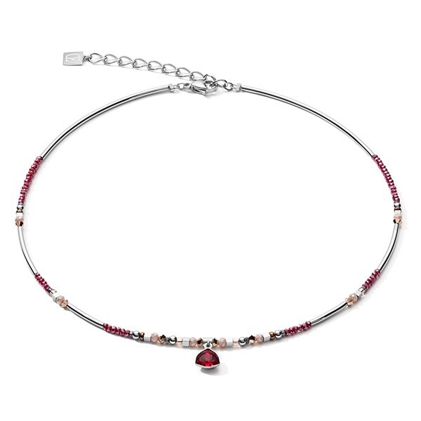 Колье Coeur de Lion Pendant Curvy Triangle Red 5032/10-0300
