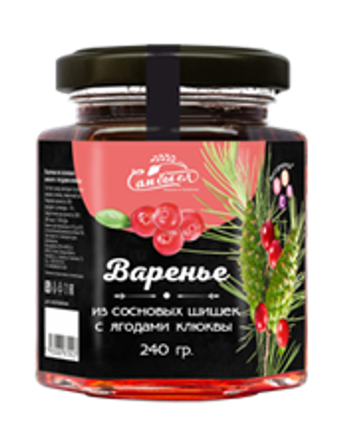 Варенье из сосновой шишки с ягодами клюквы 240 г Сам бы ел