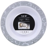 Тарелка суповая 19*4см «DOLCE VITA» в наборе 6шт, серебро