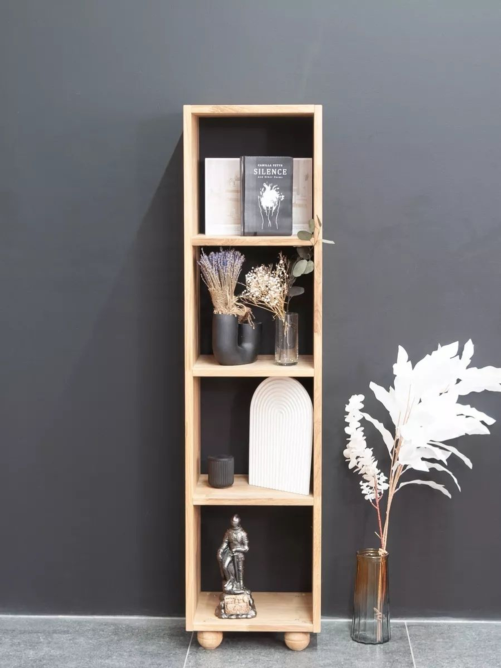 Стеллаж, 36х30х146, Эдгар, деревянный, для игрушек и книг, напольный, из дуба, Dipriz