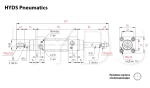 SCD 32x60-S Пневмоцилиндр с двусторонним штоком