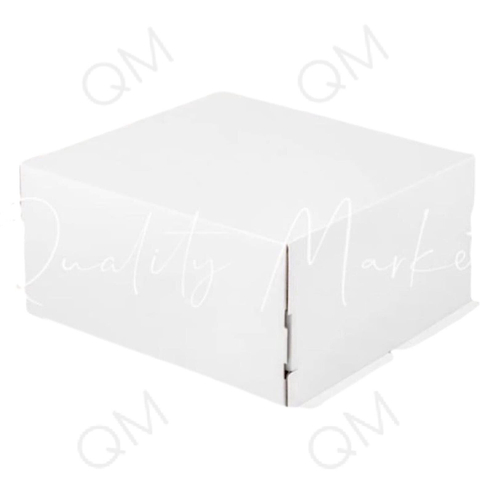 Коробка для торта без окна 280*280*140 мм белая, 50 шт