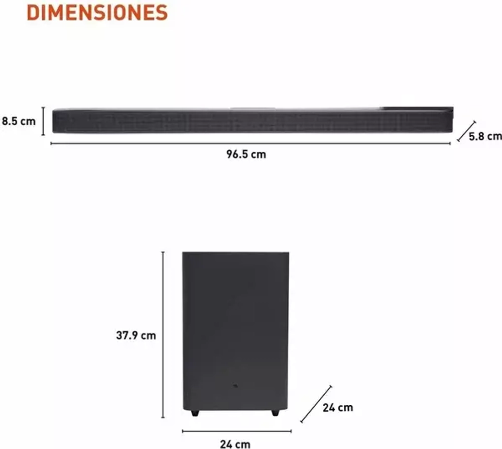 Саундбар JBL BAR 2.1 Deep Bass Black