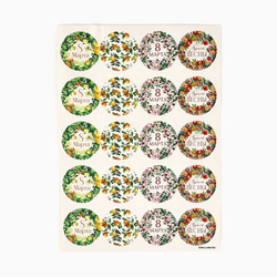 Набор наклеек для подарков «С 8 марта», цветы, 20 шт, 4 х 4 см