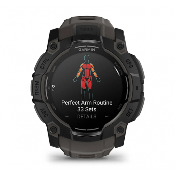 Garmin Instinct 3 AMOLED Black — умные часы 50 мм с ярким дисплеем и GPS