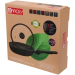 Сковорода «BAROLY» GREEN 26см индукционная с крышкой, съемная бакелитовая ручка