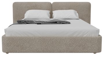 Кровать двуспальная Hub Soft 180 см (бежевый, букле)