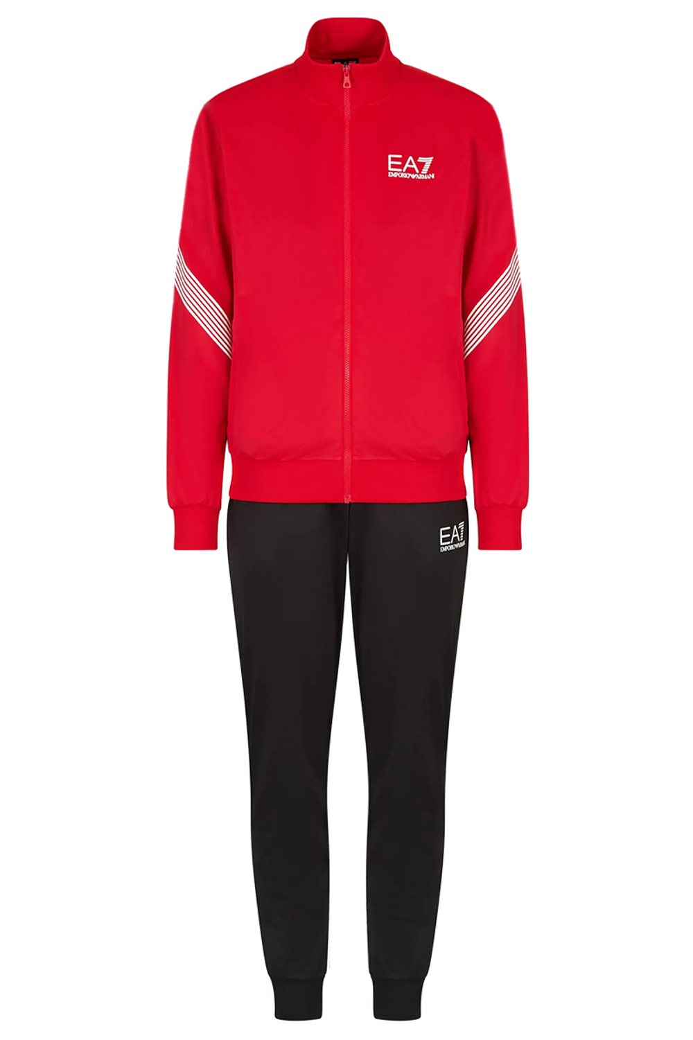 Мужской теннисный костюм EA7 Man Jersey Tracksuit - разноцветный