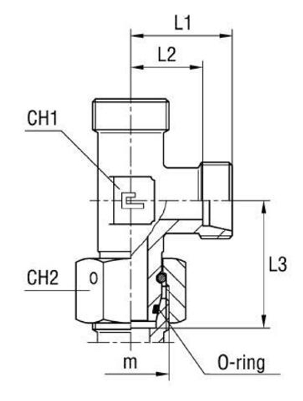 Соединение PNL DS6 М14х1.5 (корпус) CAST