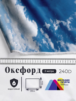 Оксфорд с принтом 2 метра №1 240 D