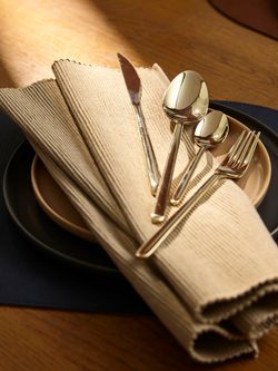 Набор столовых приборов Pure, золотистые глянцевые, 16 пред.