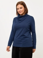 Лонгслив с цельнокроеным воротником