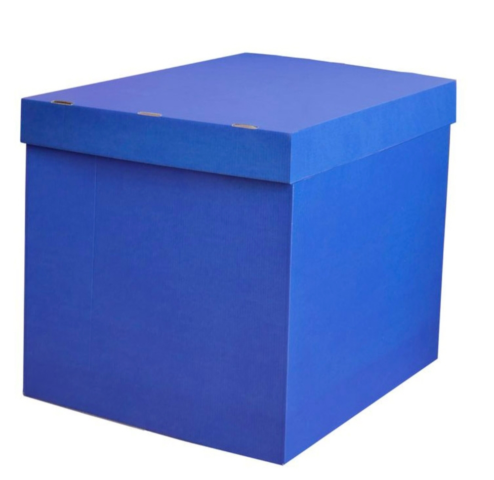Коробка для воздушных шаров 70*70*70 см, Синий