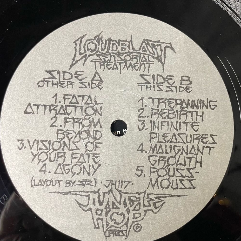 Винтажная виниловая пластинка LP Loudblast Sensorial Treatment (France 1990)
