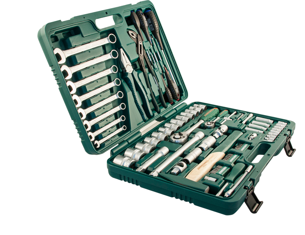 S04H52477S Набор инструмента универсальный 1/4", 1/2"DR, 77 предметов