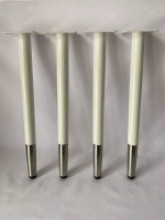 Ножки белые Шпага с серебряным браслетом 400 мм 4 штуки