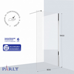 Душевое ограждение PARLY T80 (80х190)