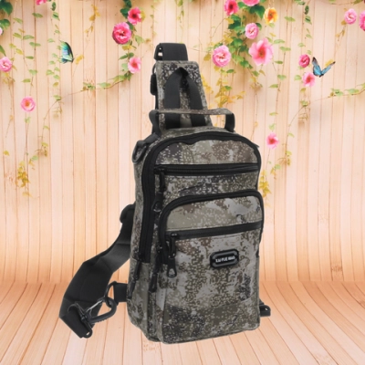 Сумка мужская через плечо «Viking», 4 кармана, цвет хаки-серый, 27*16*6,5см