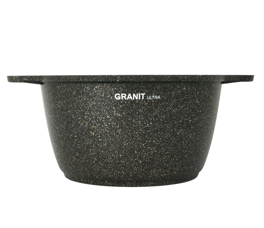 Кастрюля KUKMARA АП Granit ultra (Original) 6л со стеклянной крышкой. арт. кго62а