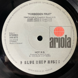 Винтажная виниловая пластинка LP HOT R S Forbidden Fruit (Нидерланды 1979)