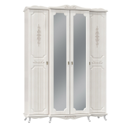 Шкаф для одежды Кантри 06.116, Вудлайн кремовый, Белый