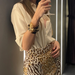 turtle horn bangle mini