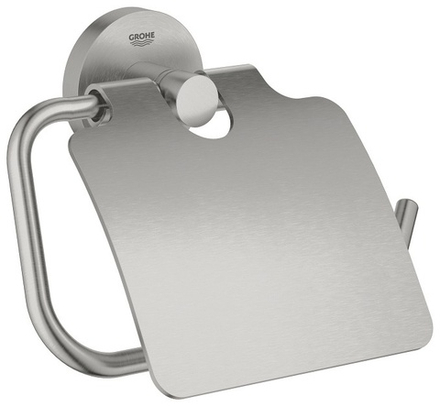 Держатель для туалетной бумаги GROHE Start, с крышкой, цвет СуперCталь (41179DC0)