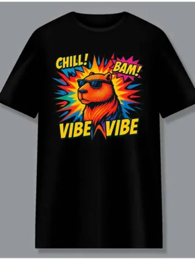 Футболка с капибарой vibe