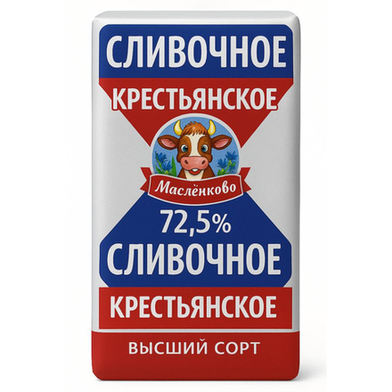 Масло сладкосливочное 82,5 % Масленково 400 гр