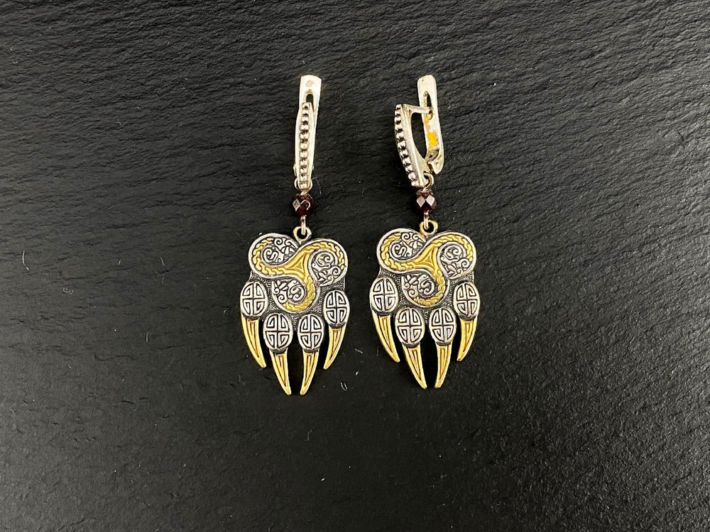 Серьги "Волчья Лапа".