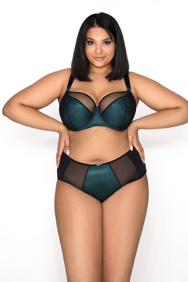 Изумрудный бюстгальтер Nori с чашкой на тонком поролоне