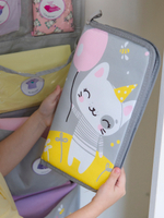 Набор для детского сада: кармашек, коврик, мешок. Котик